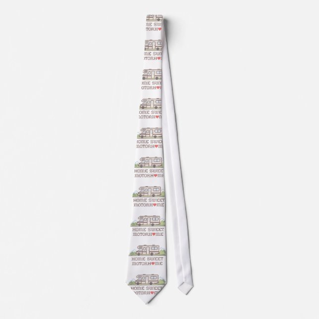 Home Sweet Motor Home, Class C Fun Road Trip Tie (Front)