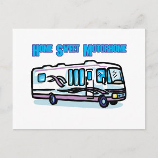 Home Sweet Motorhome Postcard