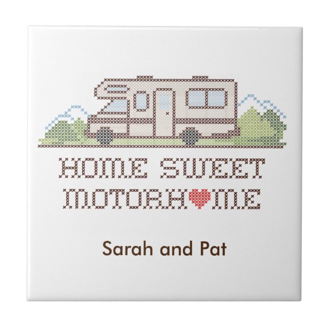 Home Sweet Motorhome Tile (Front)