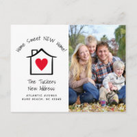 Home Sweet New Home Photo Moving Announcement