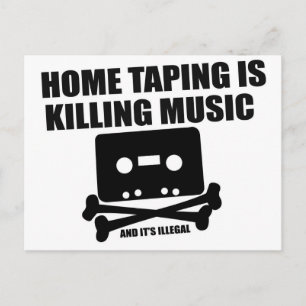 Home Taping is Killing Music! Postcard