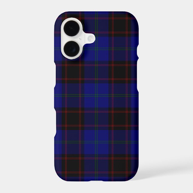 Home tartan blue black plaid (Back)