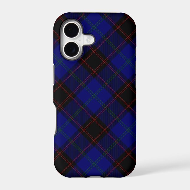 Home tartan blue black plaid (Back)