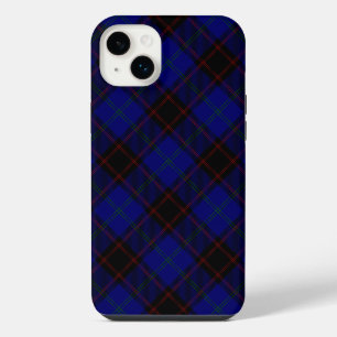 Home tartan blue black plaid iPhone 14 plus case