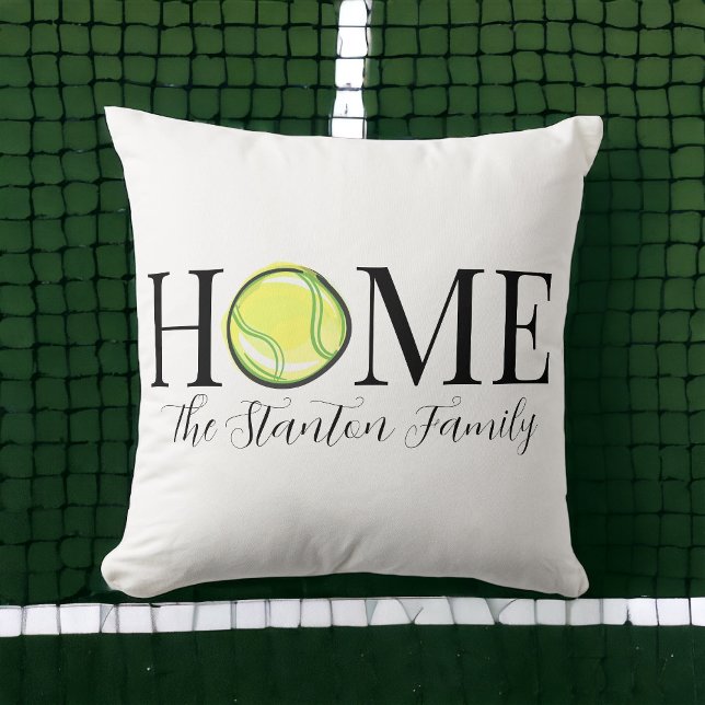 Home Tennis Ball Family Name Cushion (Creator Uploaded)