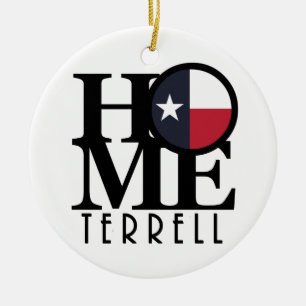 HOME Terrell Texas Ceramic Tree Decoration