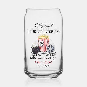 Home Theatre Bar Can Shaped Glasses Drinkware