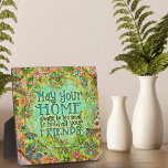 Home Too Small Irish Quote Green Fun Inspirivity Plaque<br><div class="desc">This sweet Irish quote and colourful plaque will add a nice addition to your St. Patty’s decor. This pretty illustration was created for St. Patrick’s Day, but would work all year long. Celebrate even if you aren’t Irish! Let the Shenanigans begin! For more hand-drawn artwork, check out Inspirivity on my...</div>