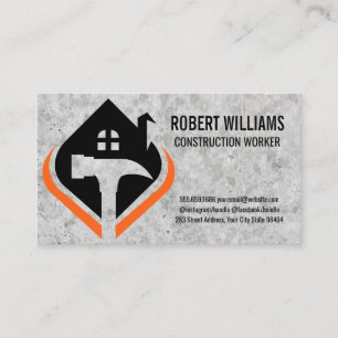 Home Tool Concrete Background Appointment Card