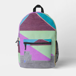 Home Trek Printed Backpack