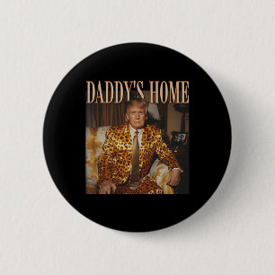 Home Trump Shirt Trump 2024 Leopard Funny Maga 6 Cm Round Badge