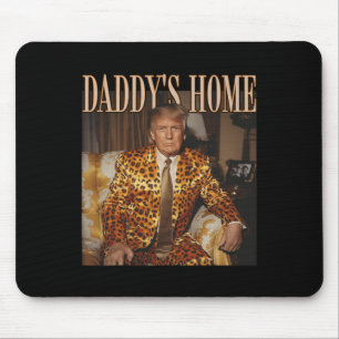 Home Trump Shirt Trump 2024 Leopard Funny Maga Mouse Pad