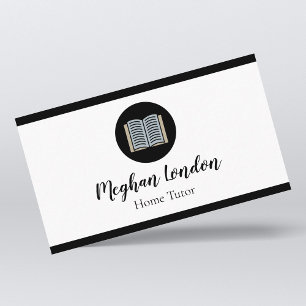 Home Tutor Teacher & Educator Minimalistic Simple Business Card