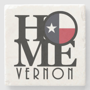 HOME Vernon Texas Stone Coaster