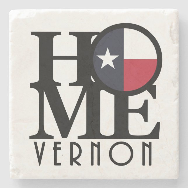 HOME Vernon Texas Stone Coaster (Front)