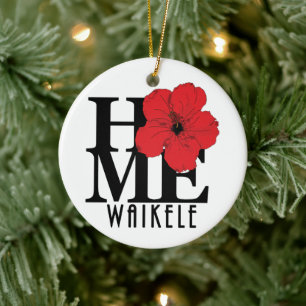 HOME Waikele Hawaii Ceramic Tree Decoration