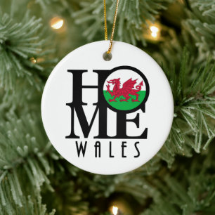 HOME Wales Ceramic Tree Decoration