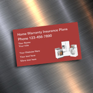 Home Warranty Services Business Card Magnets