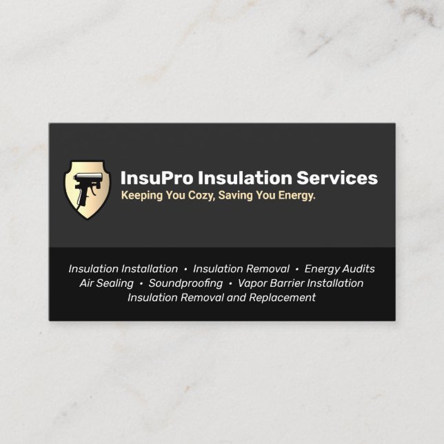 Home Weatherisation Insulation Contractor I Business Card (Front)