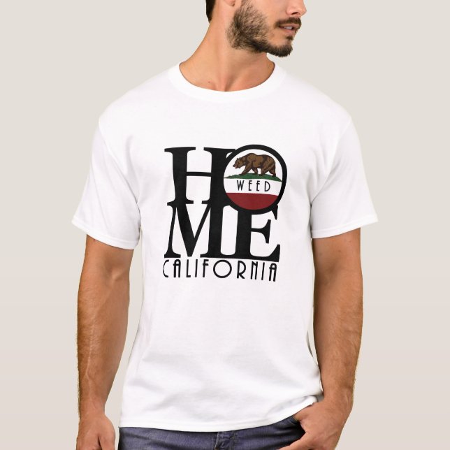 HOME Weed California (front print) T-Shirt (Front)