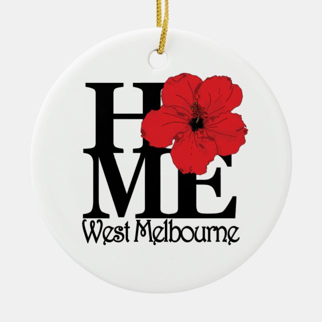 HOME West Melbourne Ceramic Tree Decoration (Front)