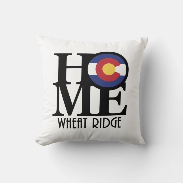 HOME Wheat Ridge Colorado Cushion (Front)