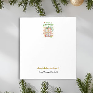 Home Where the Heart Is Realtor Christmas Stylish  Notepad