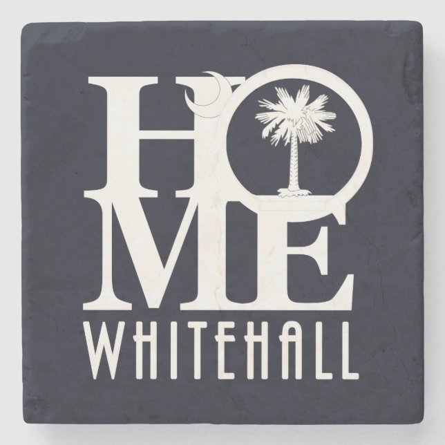 HOME Whitehall South Carolina Stone Coaster (Front)