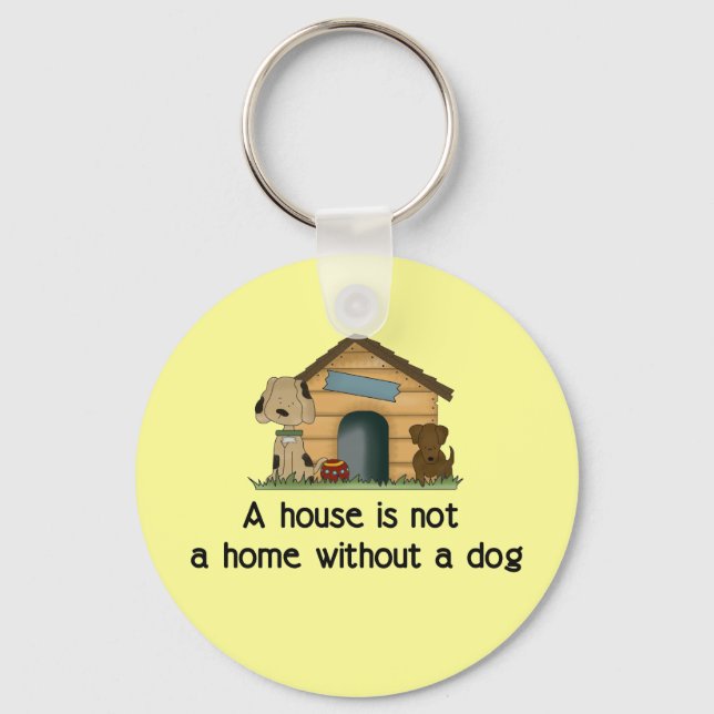 Home With A Dog Key Ring (Front)