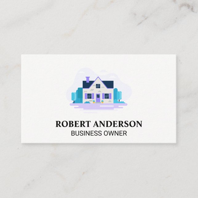 Home with Garden Business Card (Front)