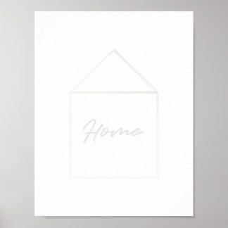 Home Word Art Poster