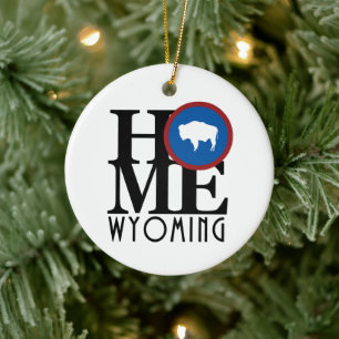 HOME Wyoming Ceramic Tree Decoration