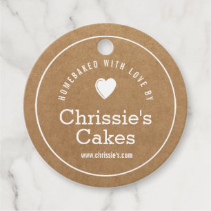 homebaked with love Kraft bakery  Favour Tags