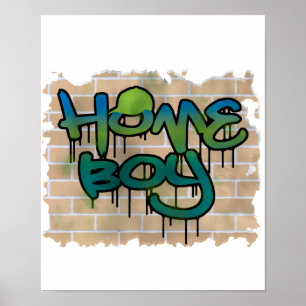 homeboy graffiti  design poster