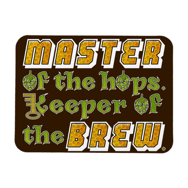 Homebrew Beer Brewer Magnet (Horizontal)