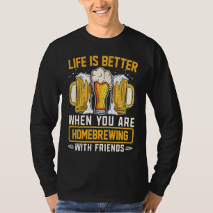 Homebrewing Beer Brewing Alcohol Drinker Alcoholic T-Shirt