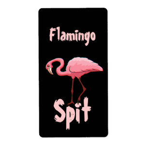Homebrewing Flamingo Spit Beer Wine Fun Labels