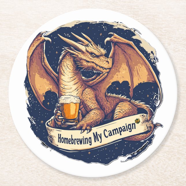 Homebrewing RPG coaster (Front)