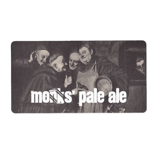 Homebrewing Supplies Beer Label Monks' Pale Ale (Front)