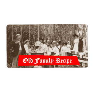 Homebrewing Supplies Beer Label Old Family Recipe