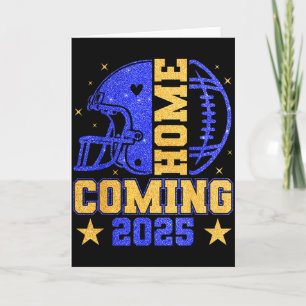 Homecoming 2025 Hoco Football Mama Girl Blue Gold  Card