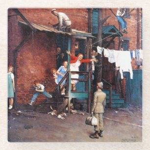 Homecoming G.I. Glass Coaster