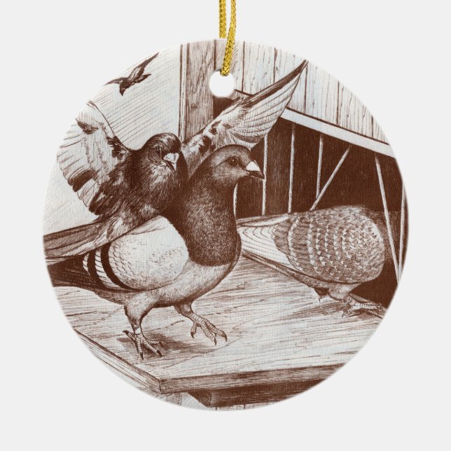 Homecoming Homers Ceramic Tree Decoration (Front)