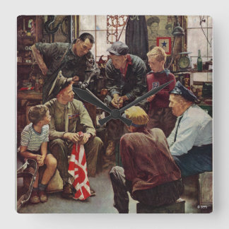 Homecoming Marine Square Wall Clock