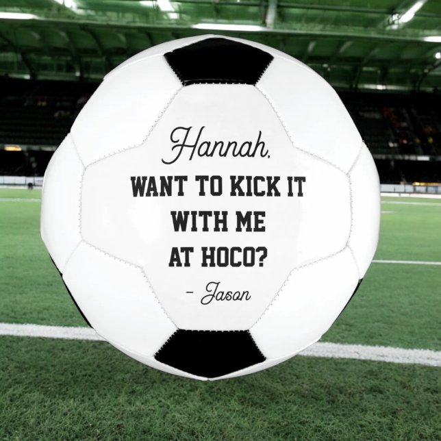 Homecoming Proposal or Prom Proposal Ideas Soccer Ball (Creator Uploaded)