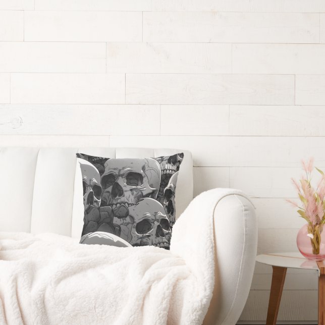 #homedeccorskullpillow cushion (Couch)
