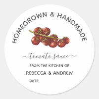 Homegrown & Handmade Tomato Sauce Mason Jar