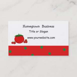 Homegrown Tomatoe Business Card