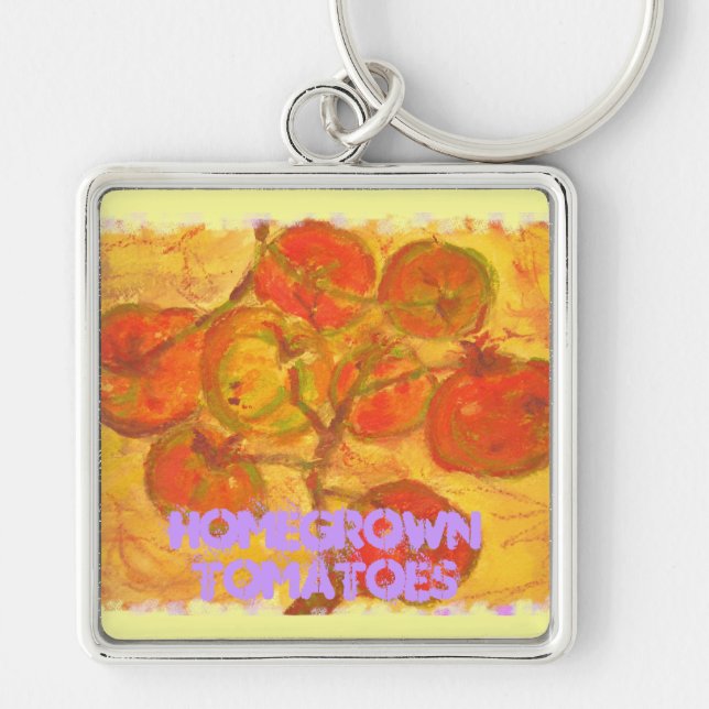 homegrown tomatoes key ring (Front)
