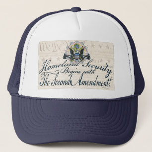 Homeland Security Gun-Toting Eagle Gear Trucker Hat